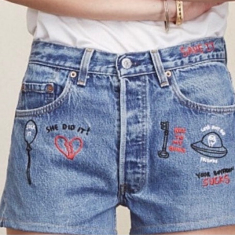 Reformation “Memphis” jean short cutoffs size 28